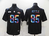 Nike San Francisco 49ers #85 George Kittle Multi-Color Black Crucial Catch Vapor Untouchable Limited Jersey,baseball caps,new era cap wholesale,wholesale hats